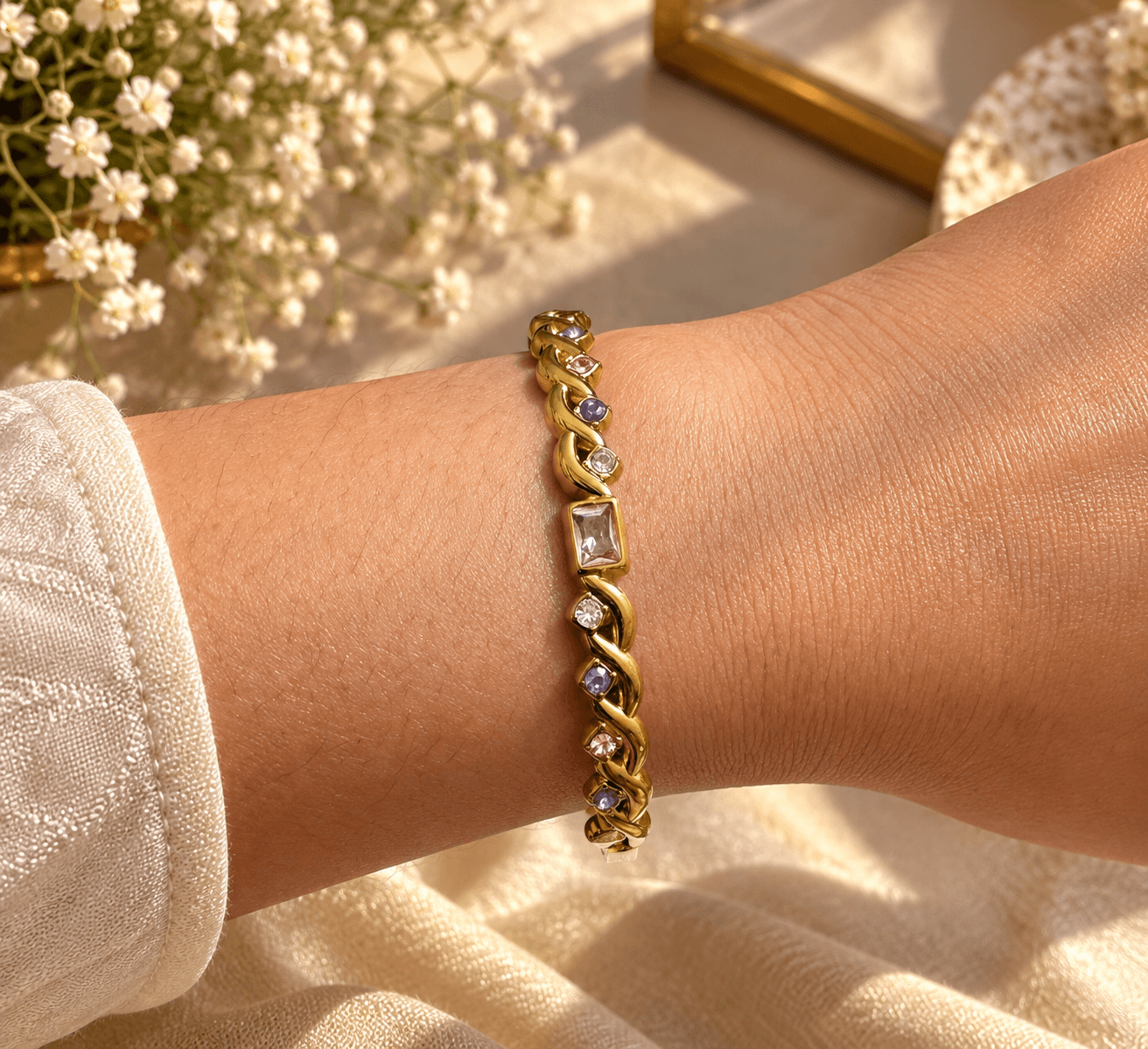 LAX_Rainbow Twist Bracelet for Women - Image 1