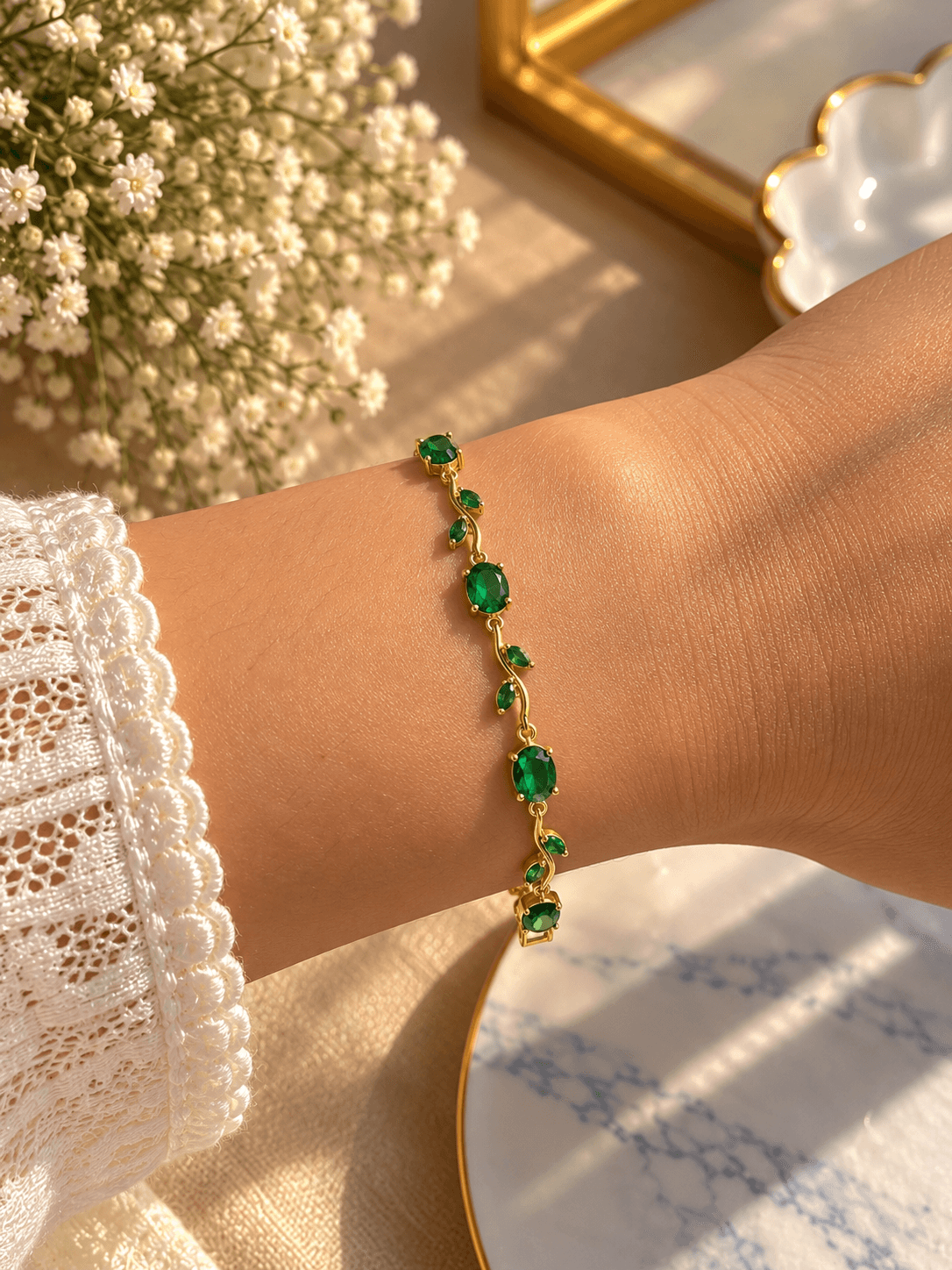 LAX_Emerald Vine Bracelet 💚 - Image 1