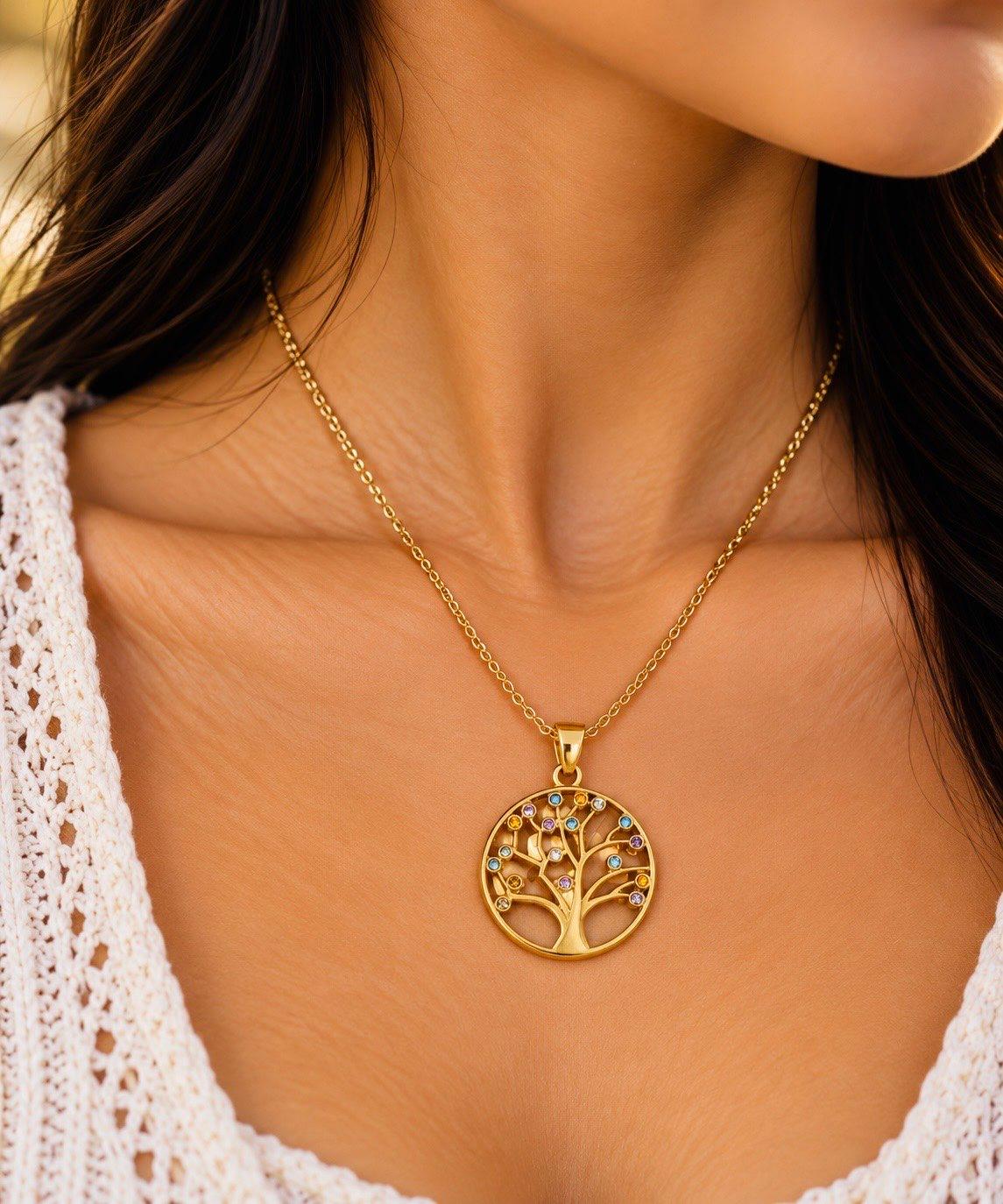 LAX_Tree of Life Pendant Necklace for Women - Image 1