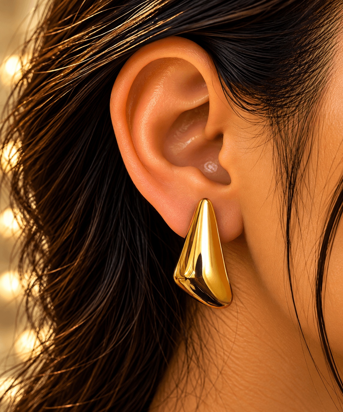 LAX_Sculpted Muse Drop Earrings for Women - Image 1
