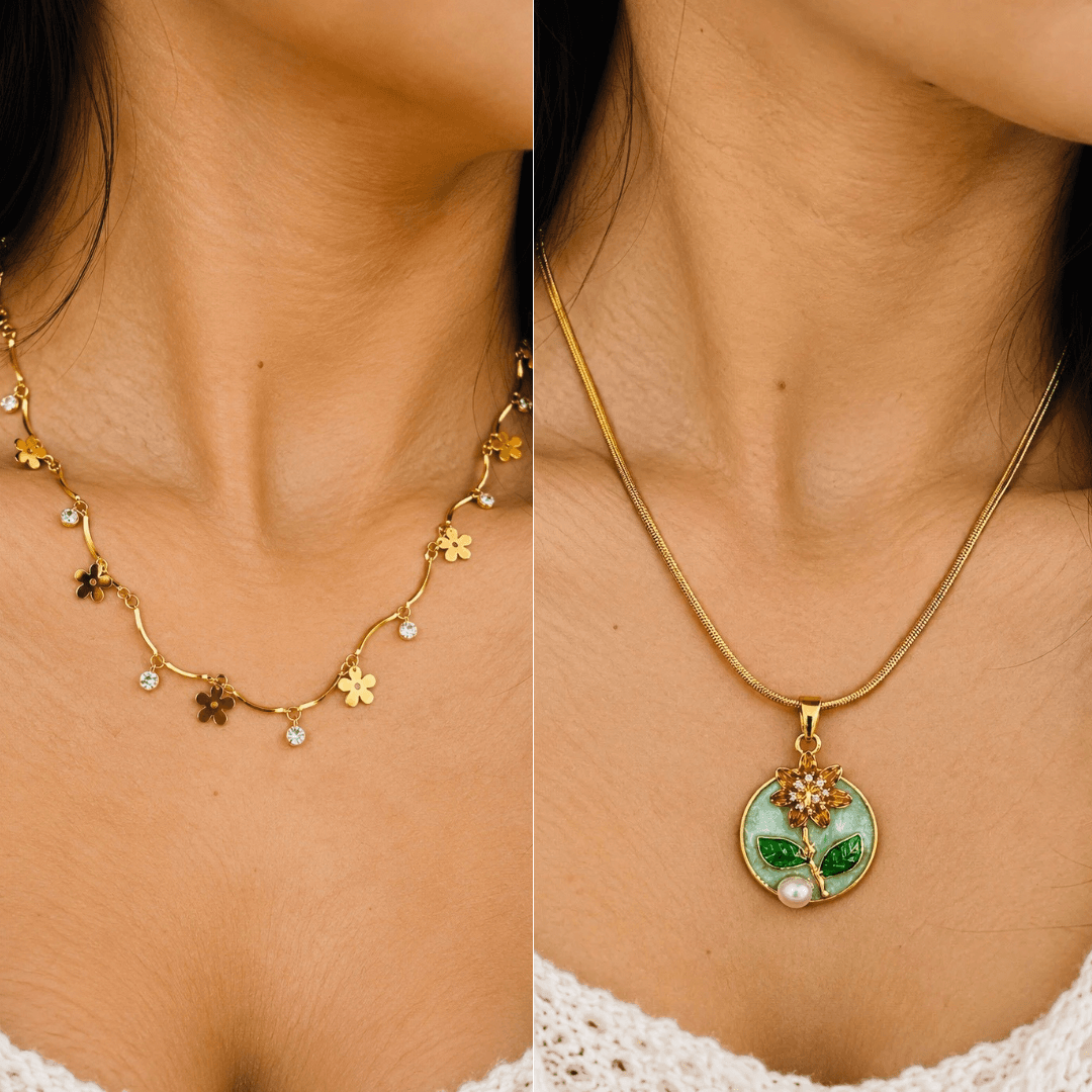 LAX_Bloom With a View Necklace Combo for Women - Image 1