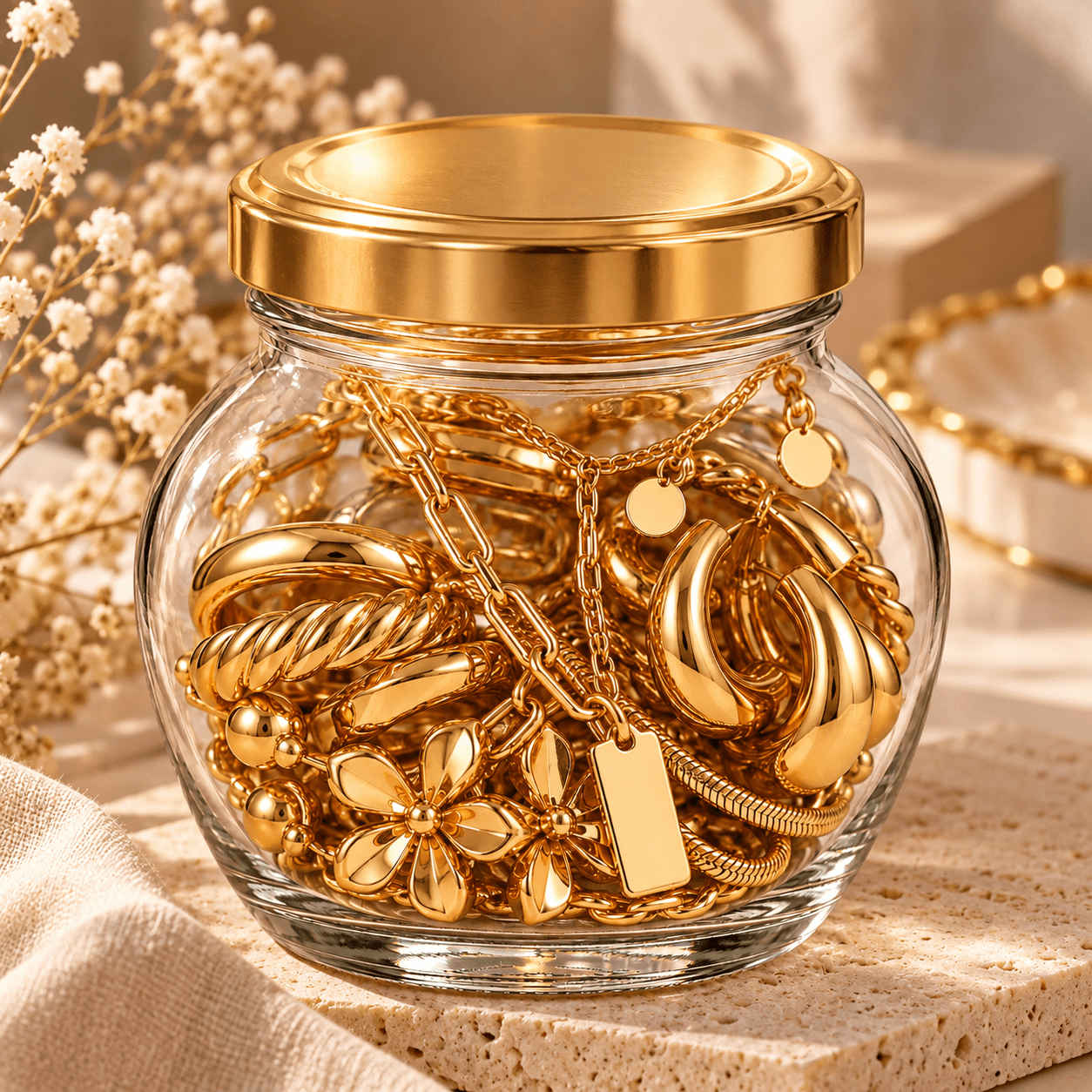 LAX Small Treasures Mystery Jewellery Jar for Women - Image 1